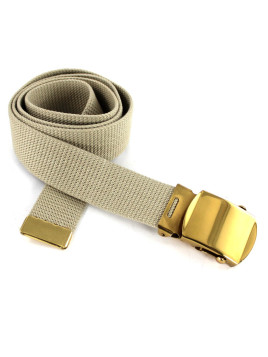 Ceinture en toile beige Armée française