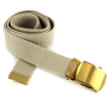 Ceinture en toile beige Armée française