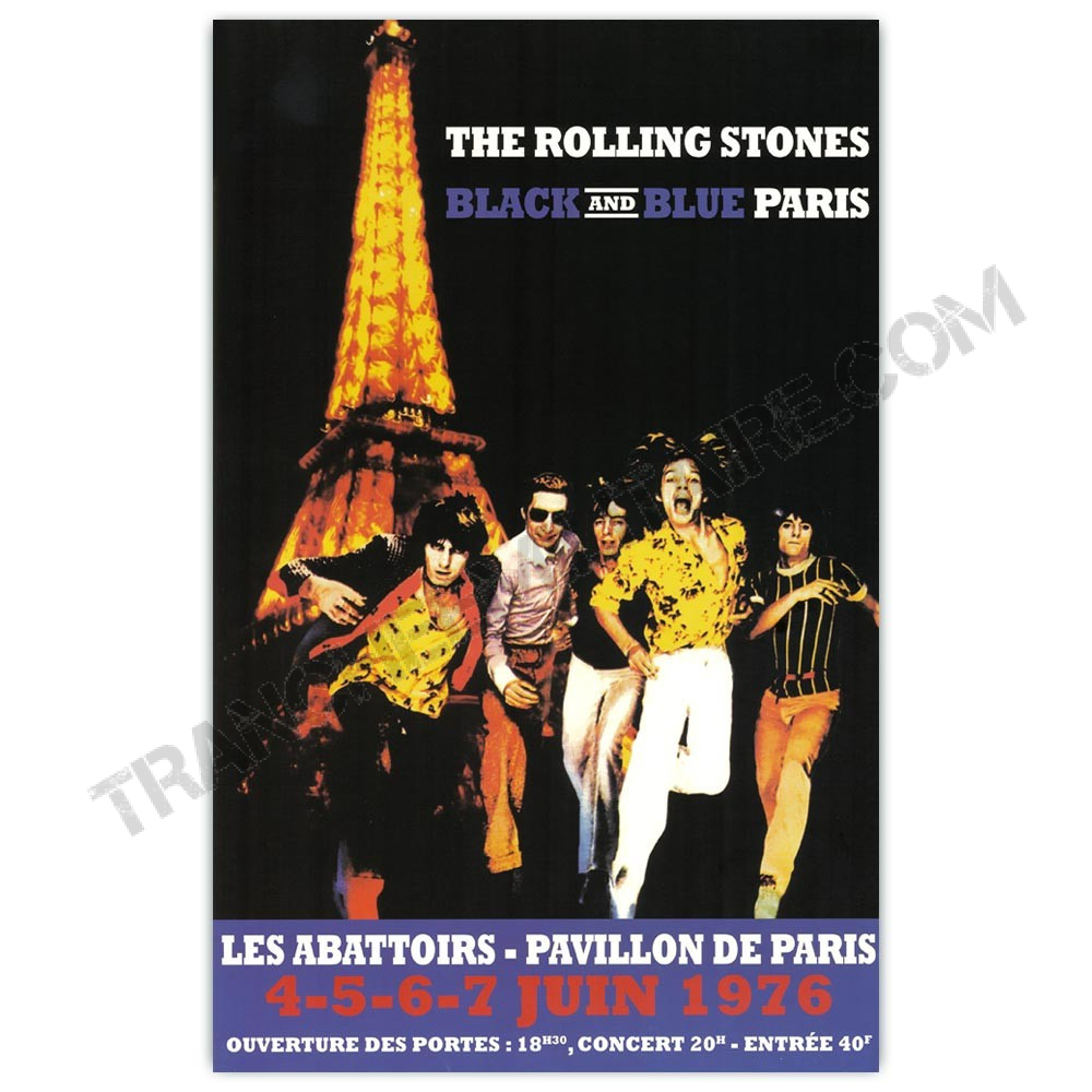 Affiche The Rolling Stones à Paris