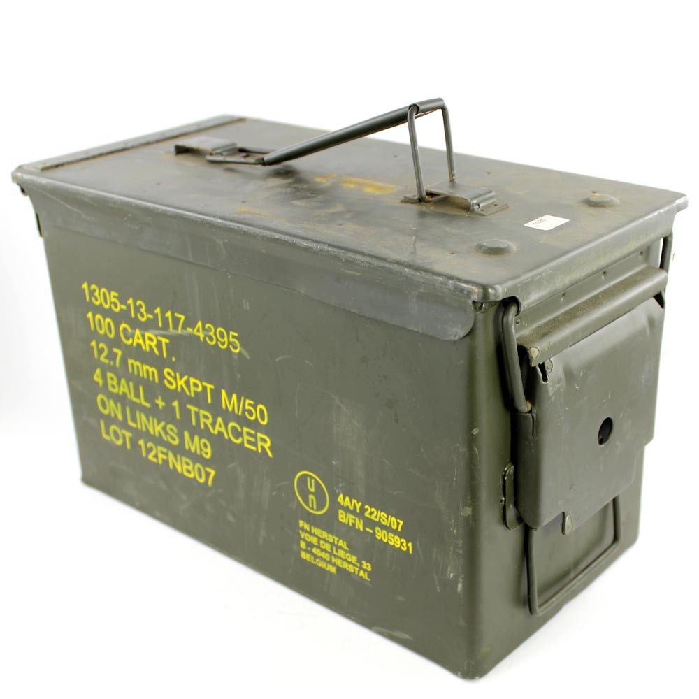 Caisse à munitions Cal. 50 ou 5.56 Caisse à munitions Cal. 50 ou 5.56
