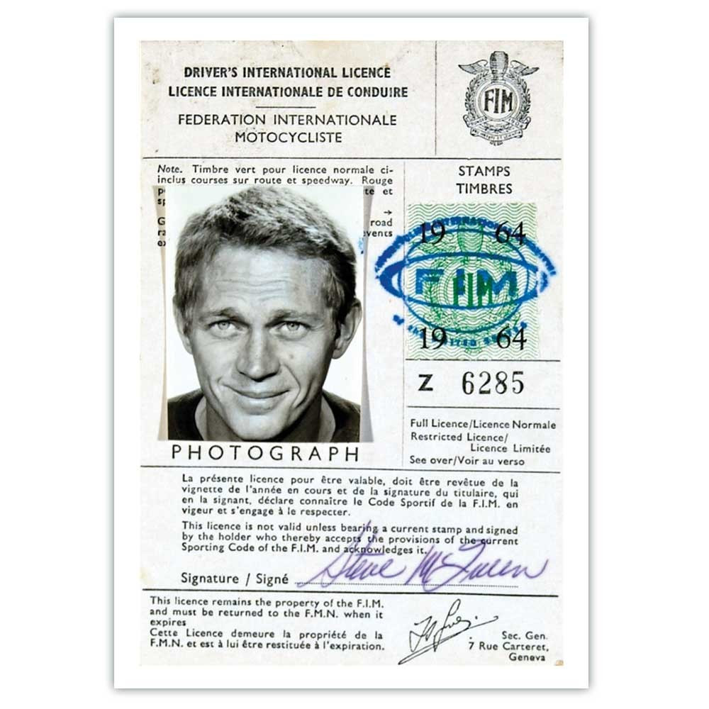 Affiche Steve Mc Queen Affiche Steve Mc Queen