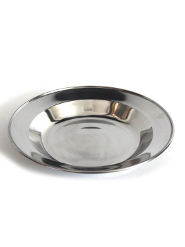 ASSIETTE EN INOX MFH CAMPING SOLDAT ET COMPAGNIE