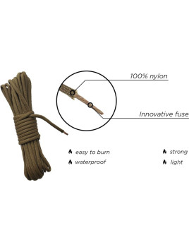 Flame cord EDCX Survival (vert Armée)