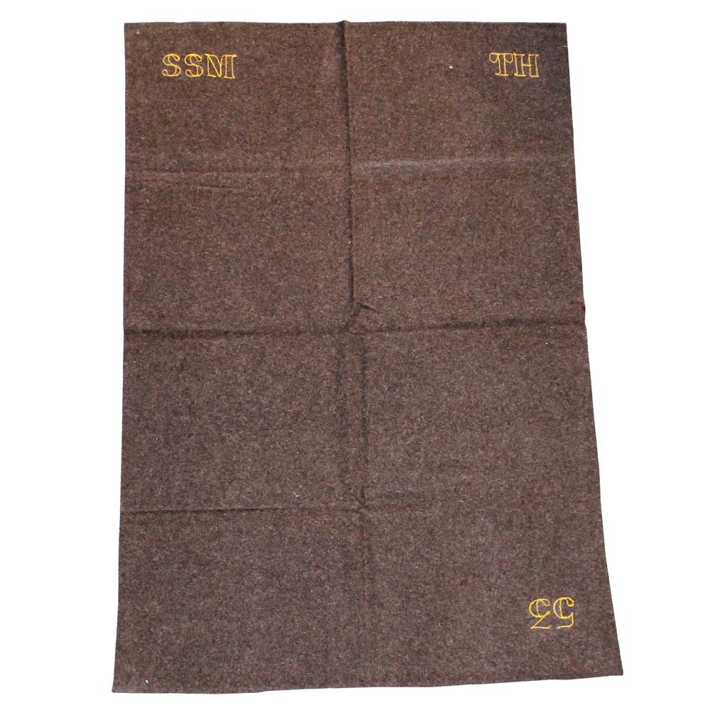 Couverture marron en laine Armée française (180*120 cm) Couverture marron en laine Armée française (180*120 cm)