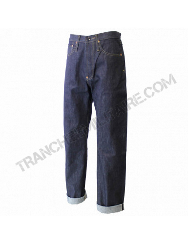 Pantalon/Jeans denim US NAVY WW2 avec martingale (REPRODUCTION)