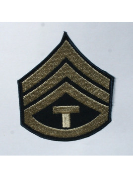 Lot de 2 Grades US Army Seconde Guerre Mondiale "SERGENT CHEF TECHNICIEN" (reproduction)