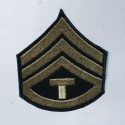 Lot de 2 Grades US Army Seconde Guerre Mondiale "SERGENT CHEF TECHNICIEN" (reproduction)