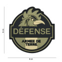 Patch 3D PVC  Défense Armée de Terre (marron)