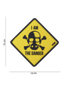 Patch 3D PVC " I am the danger " jaune