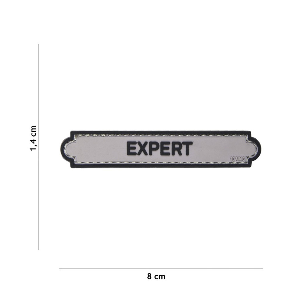 Patch 3D PVC Expert tab gris