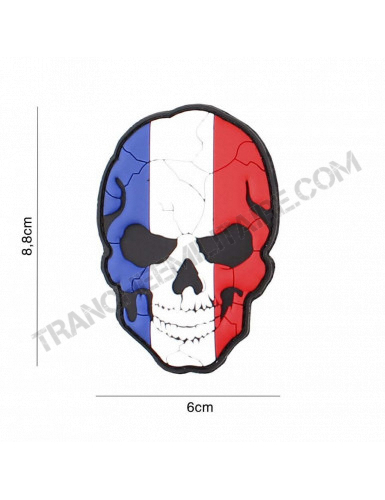 Patch 3D PVC Crâne fendu France