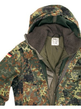 parka bundeswehr flecktarn avec doublure