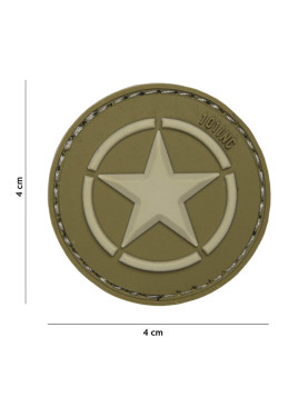 Patch 3D PVC Allied star vert