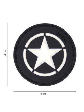 Patch 3D PVC Allied star noir