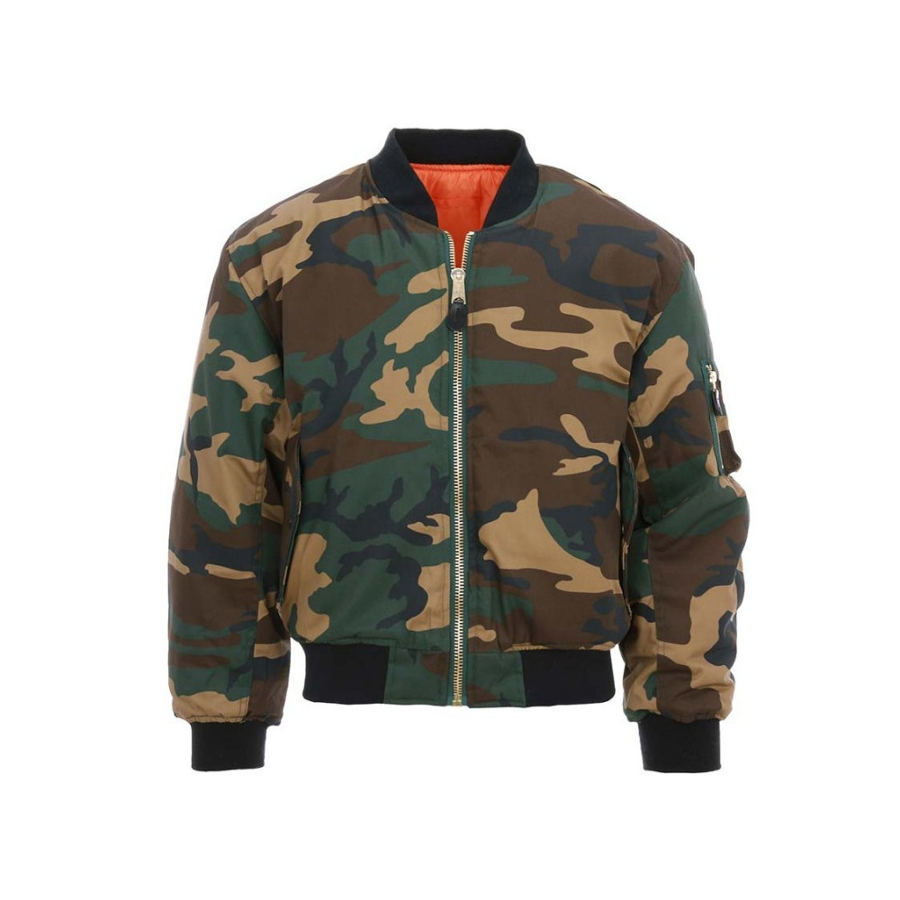 Blouson Pilote Bombers MA1 camouflé