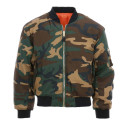 Blouson Pilote Bombers MA1 camouflé