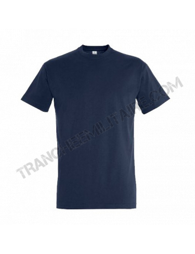 T-shirt bleu marine (100% coton)
