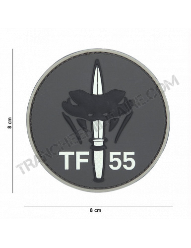 Patch 3D PVC TF-55 (gris)