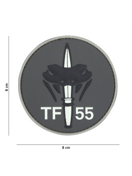 Patch 3D PVC TF-55 (gris)