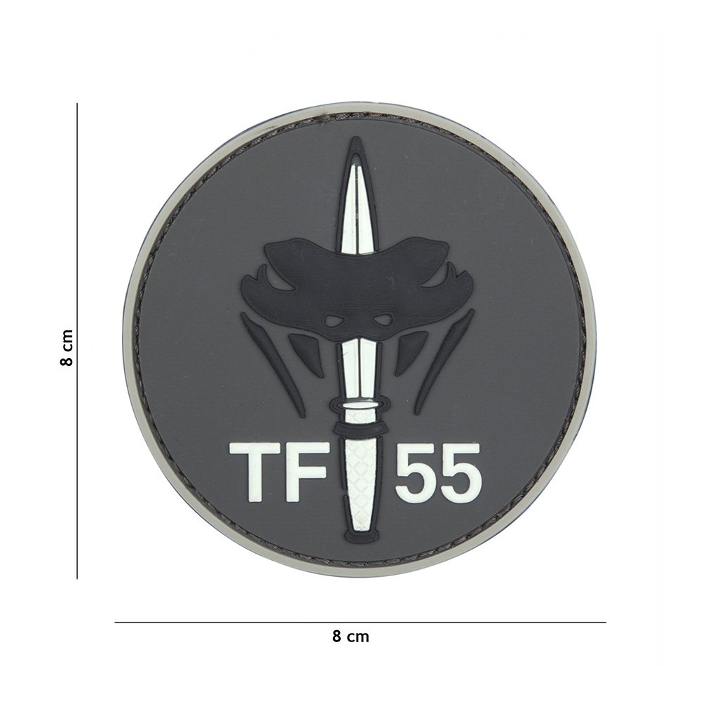 Patch 3D PVC TF-55 (gris)