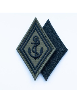 Ecusson Marine Nationale - ancre avec velcro