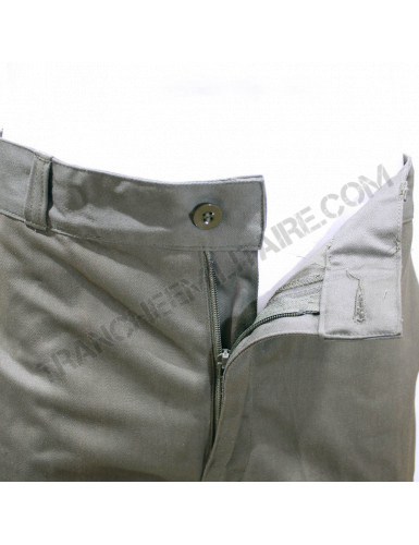 Pantalon de treillis F2 kaki de l'armée française NEUF en taille 76M 