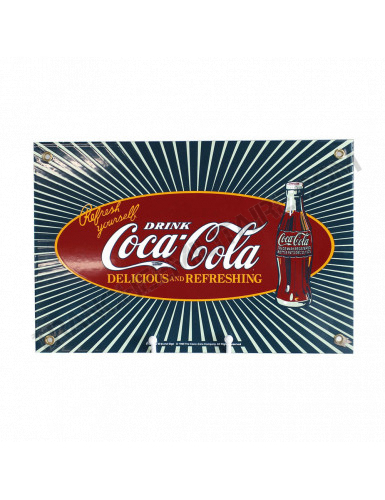 Plaque publicitaire Coca