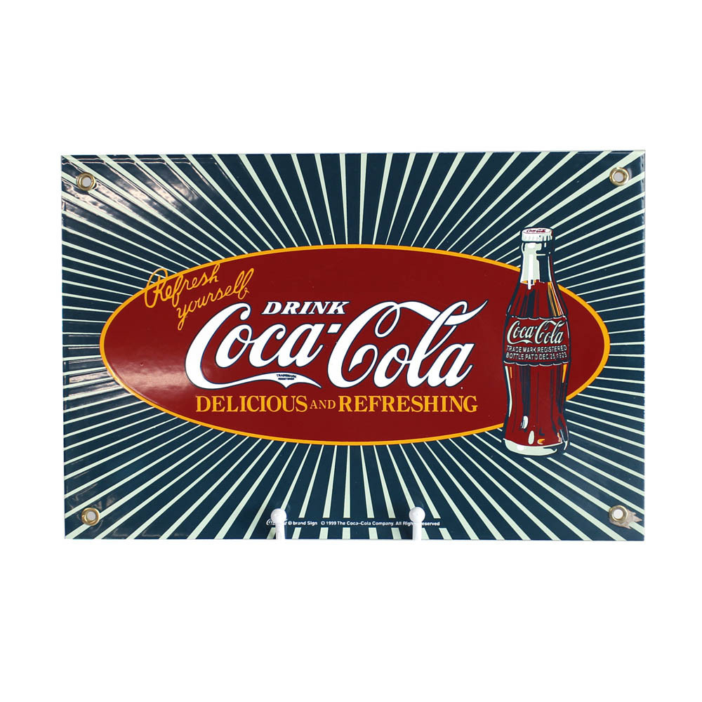 Plaque publicitaire Coca Plaque publicitaire Coca