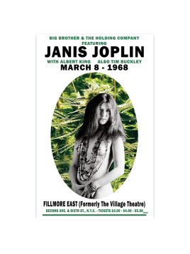 Affiche Janis Joplin 1968