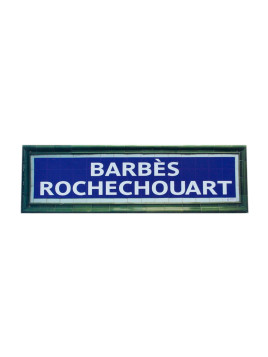 Plaque Métro Barbès