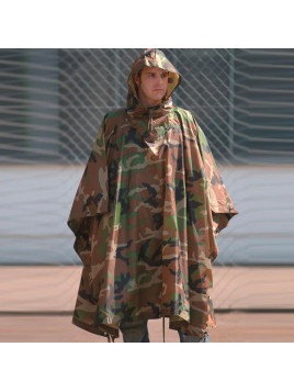 Poncho 100% RIPSTOP (woodland)