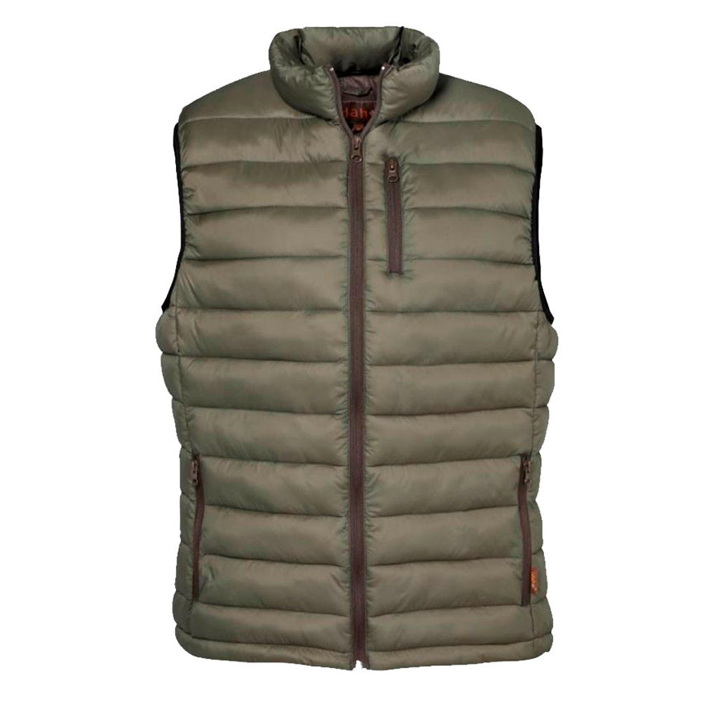 gilet matelassé marron