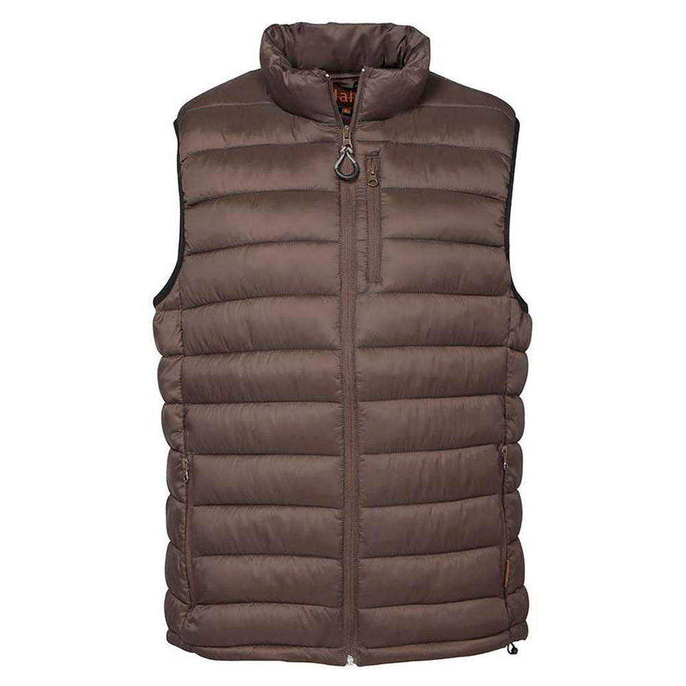 gilet matelassé marron