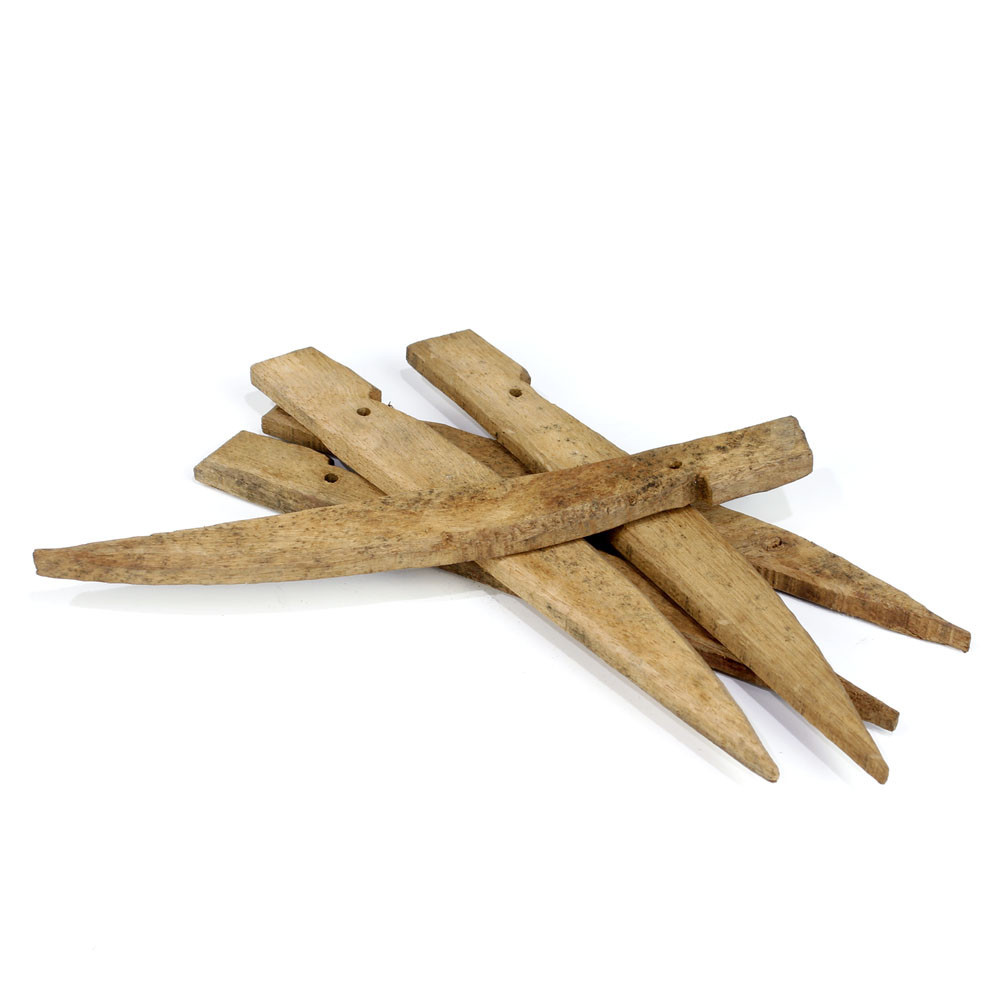 Lot de 6 piquets en bois