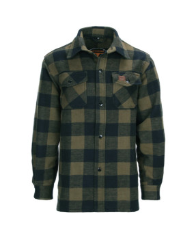 Chemise de bûcheron olive/noir