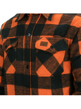 Chemise de bûcheron orange/noir