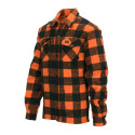 Chemise de bûcheron orange/noir