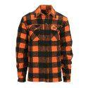Chemise de bûcheron orange/noir