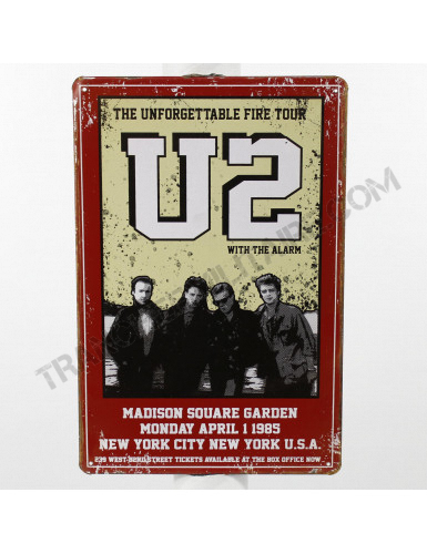 Plaque U2 with the Alarm