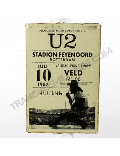 Plaque U2 Stadion Feyenoord