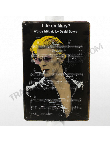 Plaque Bowie Life on Mars