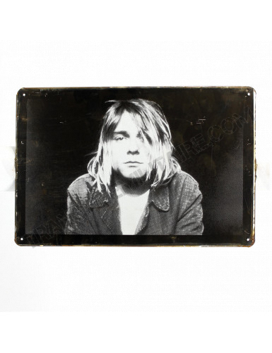 Plaque Kurt Cobain portrait