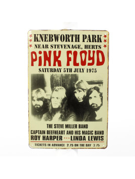 Plaque Pink Floyd Knebworth