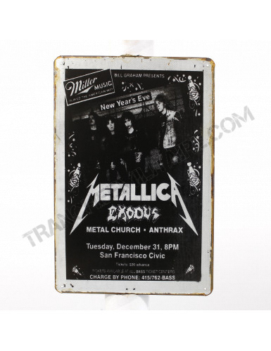 Plaque Metallica feat. Exodus