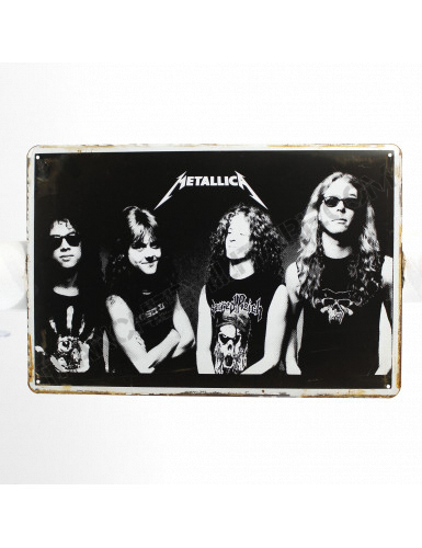 Plaque Metallica portrait