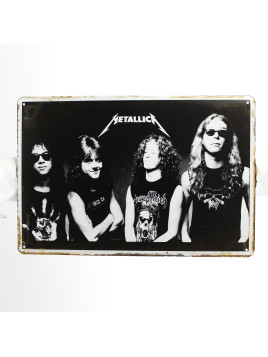 Plaque Metallica portrait