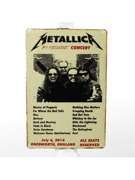 Plaque Metallica by request