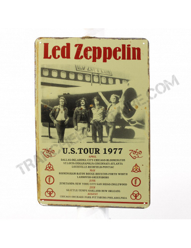 Plaque Led Zeppelin US Tour 77