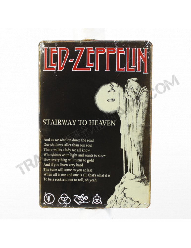 Plaque Led Zeppelin Stairway