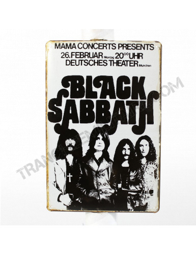 Plaque Black Sabbath...